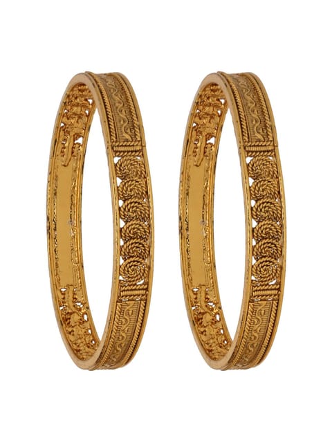 Traditional Bangles in Gold finish - S31049