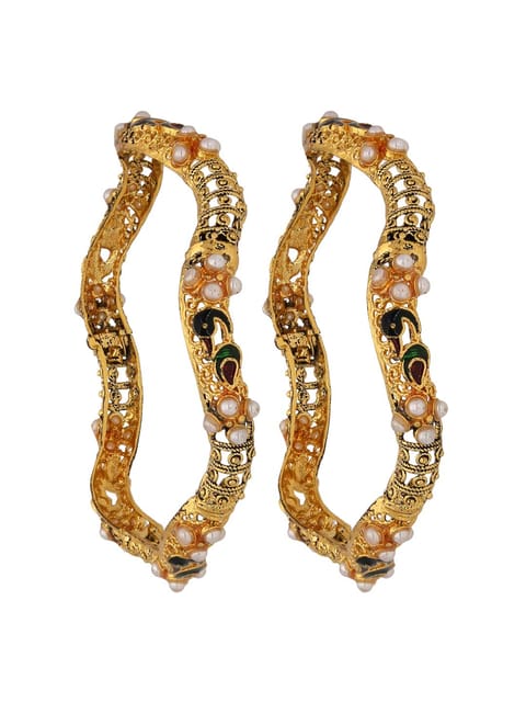 Traditional Bangles in Gold finish - S31059