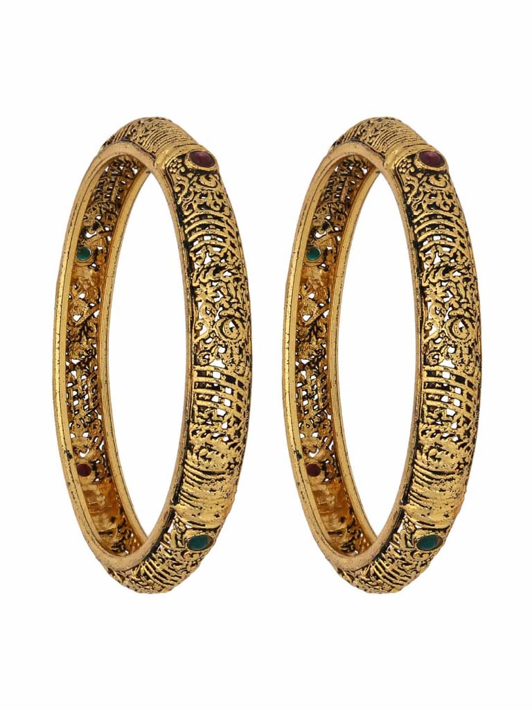 Traditional Bangles in Gold finish - S31077
