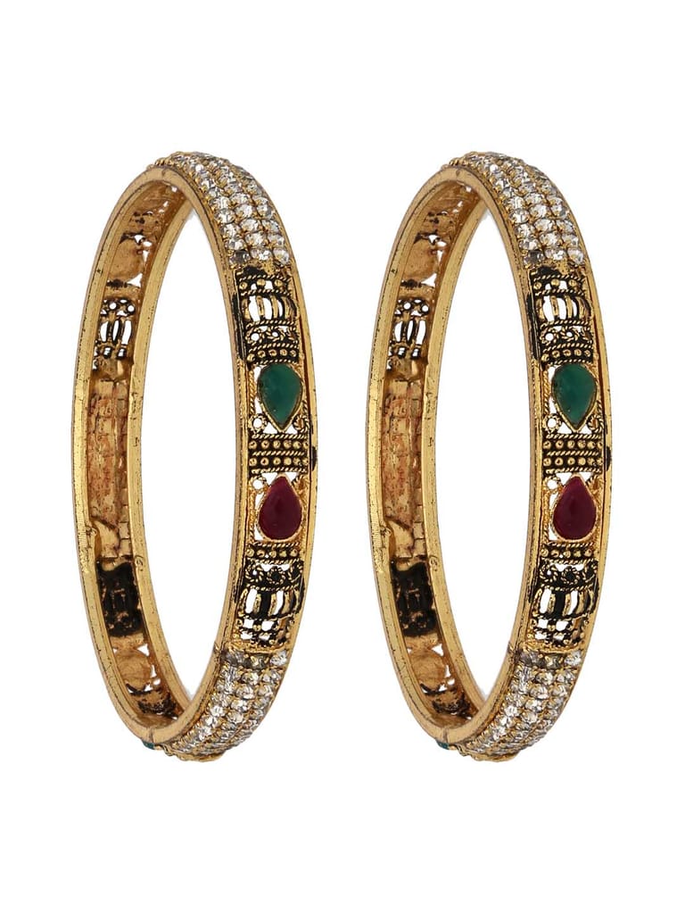Traditional Bangles in Gold finish - S31095