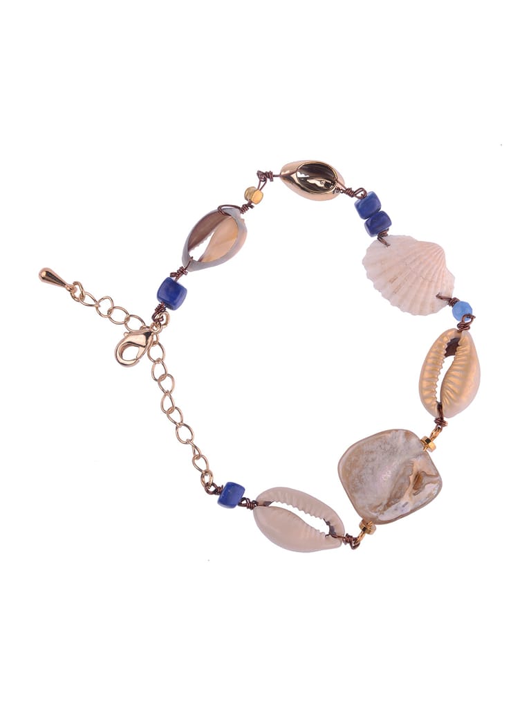 Handmade Shell Bracelet in Blue color - S31111