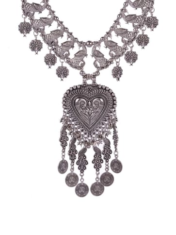 Necklace Set in Oxidised Silver finish - CNB16369