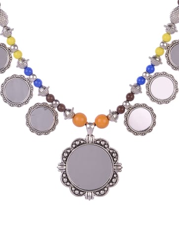 Necklace Set in Oxidised Silver finish - CNB16409