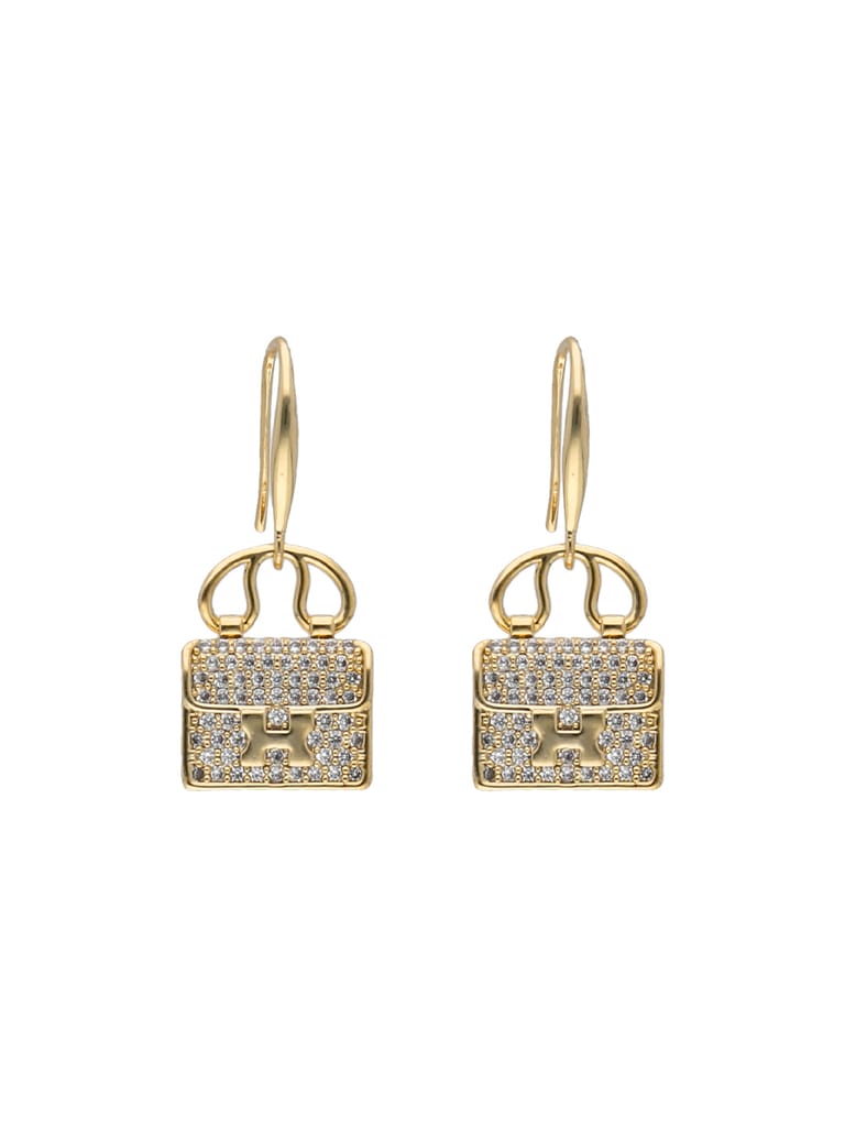 Western Earrings in Gold finish - CNB16704
