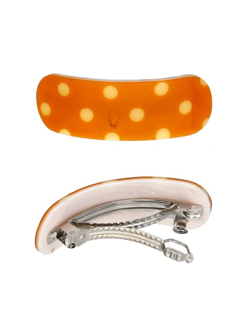 Printed Hair Clip in Assorted color and Rhodium finish - NIH600