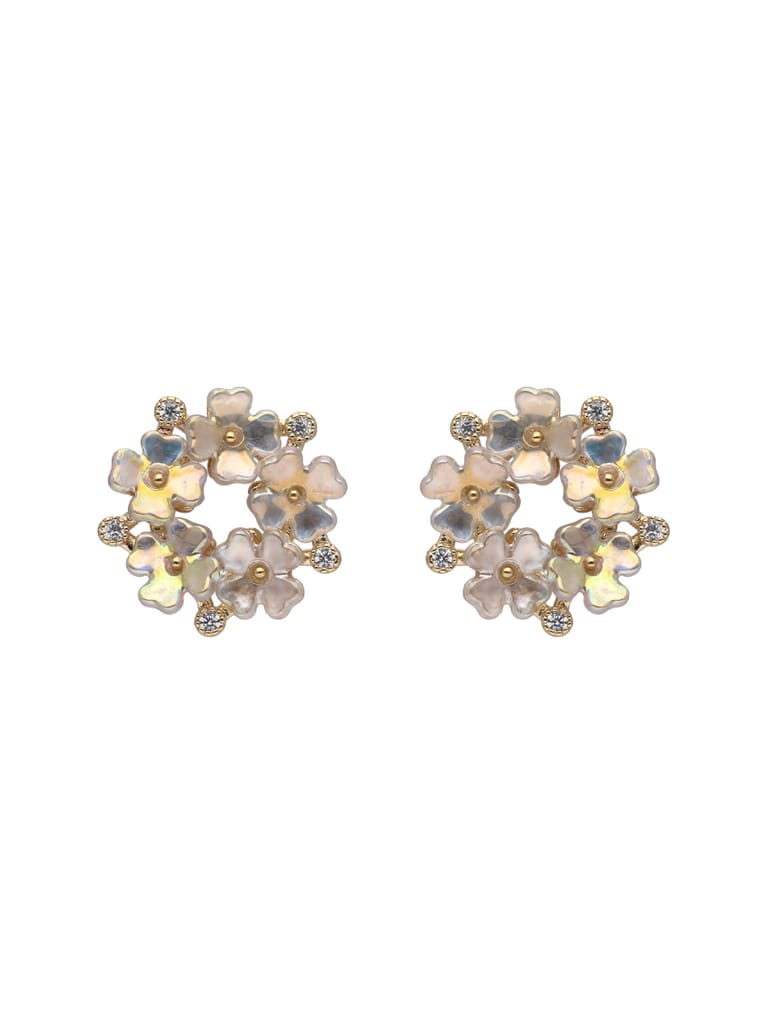 Western Earring Tops / Studs in Gold finish - CNB16818