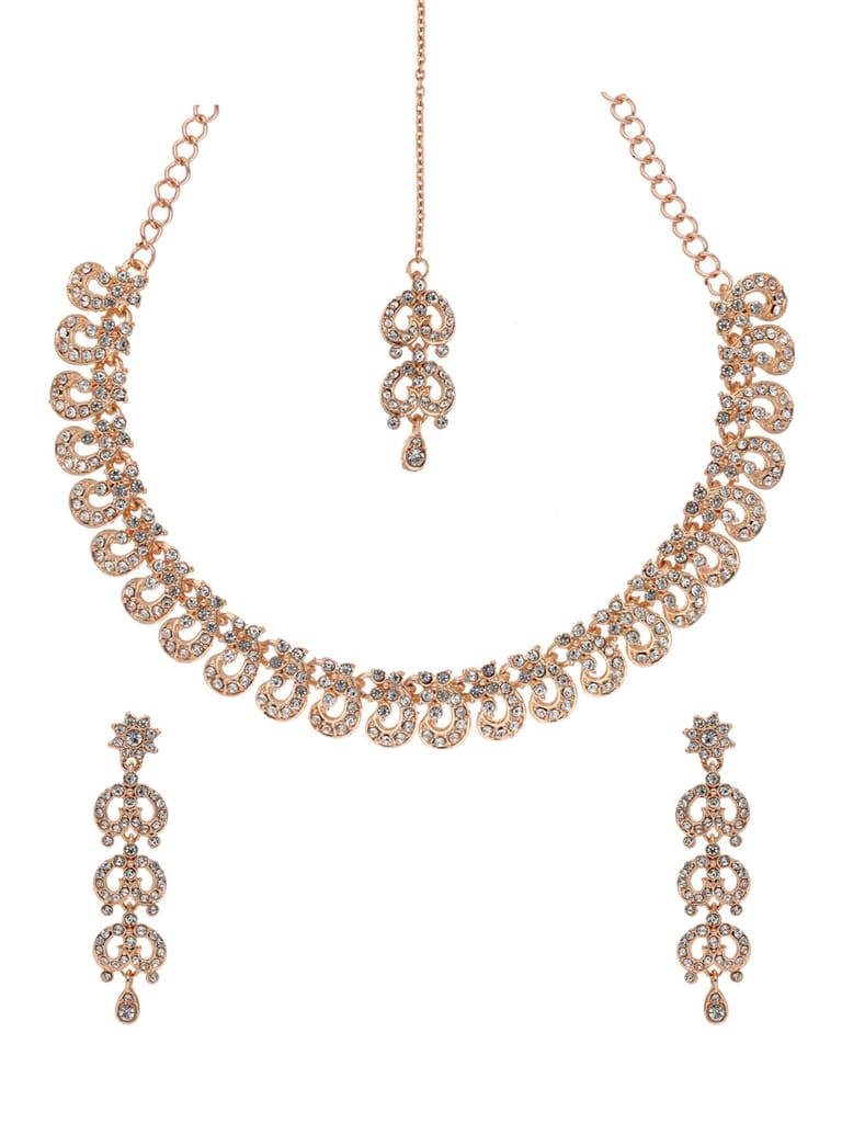 Necklace Set in Rose Gold finish - SHA1088