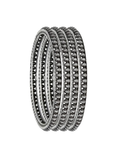 Bangles in Oxidised Silver finish- BMP4503OXWH