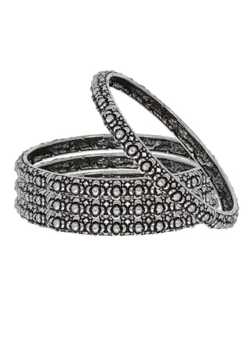 Bangles in Oxidised Silver finish- BMP4506OXWH