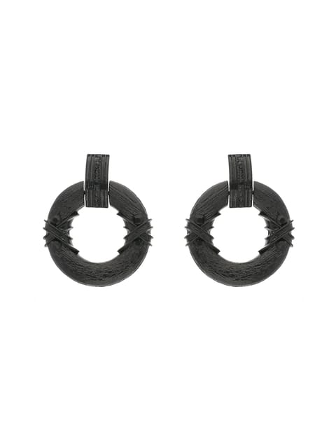 Western Earrings in Black Rhodium finish - CNB17190