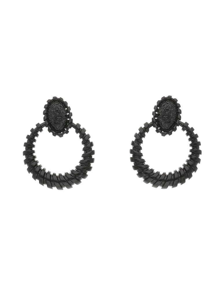 Western Earrings in Black Rhodium finish - CNB17208