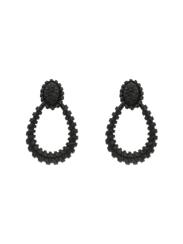 Western Earrings in Black Rhodium finish - CNB17104