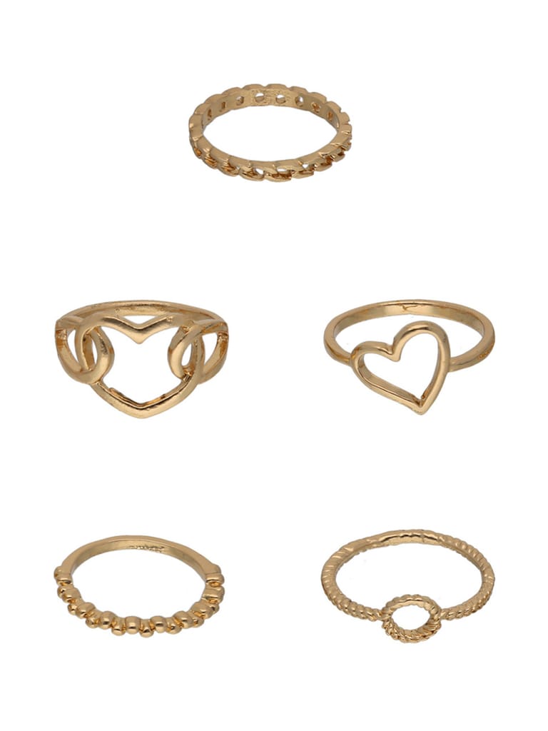 Finger Ring in Gold finish - CNB17038