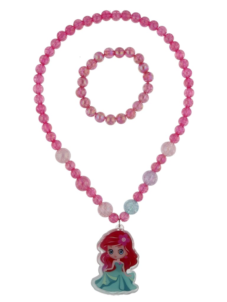 Kids Necklace with Bracelet and LED Flashing Pendant - CNB17450