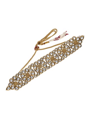 Kundan Choker Necklace Set in Mehendi finish - SJV1