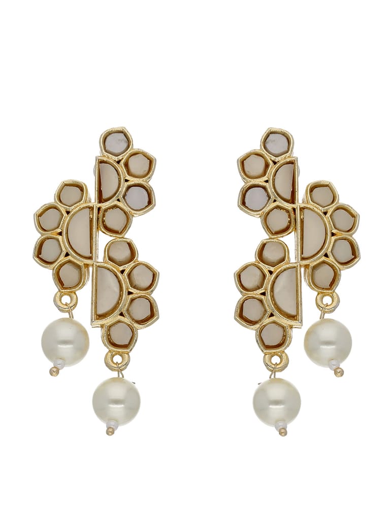 Western Earrings in Gold finish with MOP - BHAP02