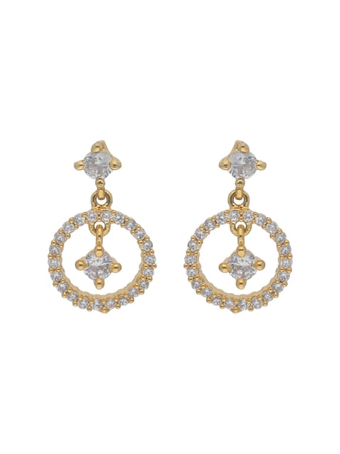 AD / CZ Earrings in Gold finish - AYC1004GO