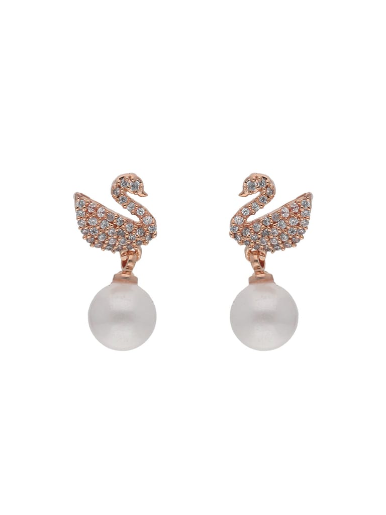 AD / CZ Earrings in Rose Gold finish - AYC866RG