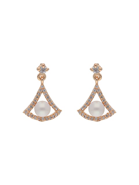 AD / CZ Earrings in Rose Gold finish - AYC854RG