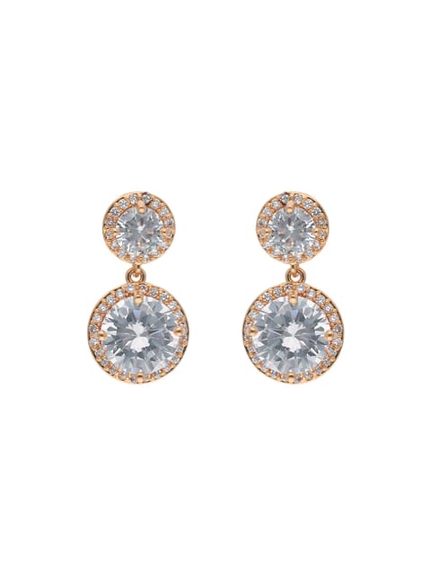 AD / CZ Earrings in Rose Gold finish - AYC783RG