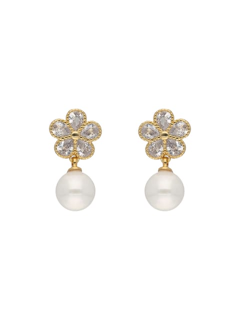 AD / CZ Earrings in Gold finish - AYC862GO