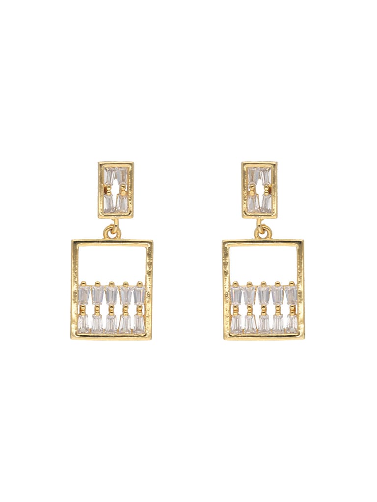 AD / CZ Earrings in Gold finish - AYC844GO