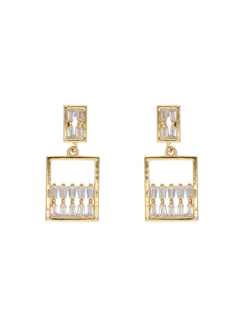 AD / CZ Earrings in Gold finish - AYC844GO