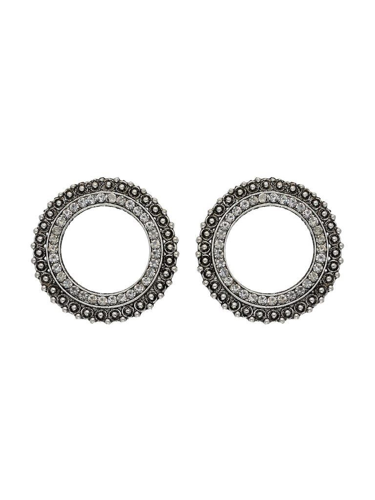 Tops / Studs in Oxidised Silver finish - TAH05