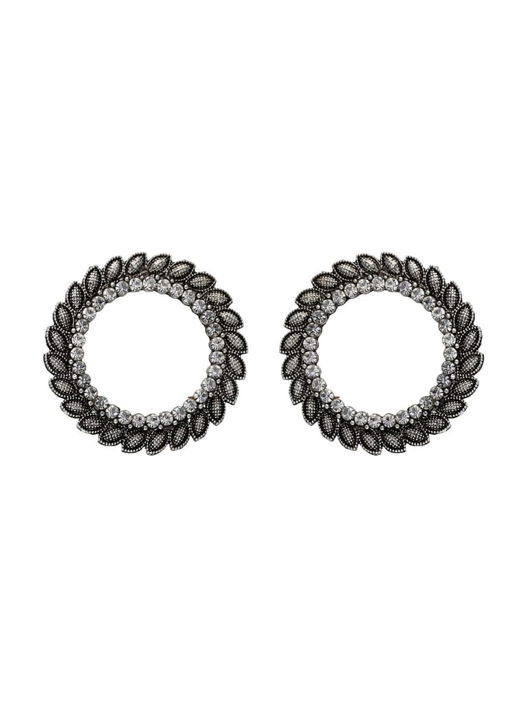 Tops / Studs in Oxidised Silver finish - TAH07