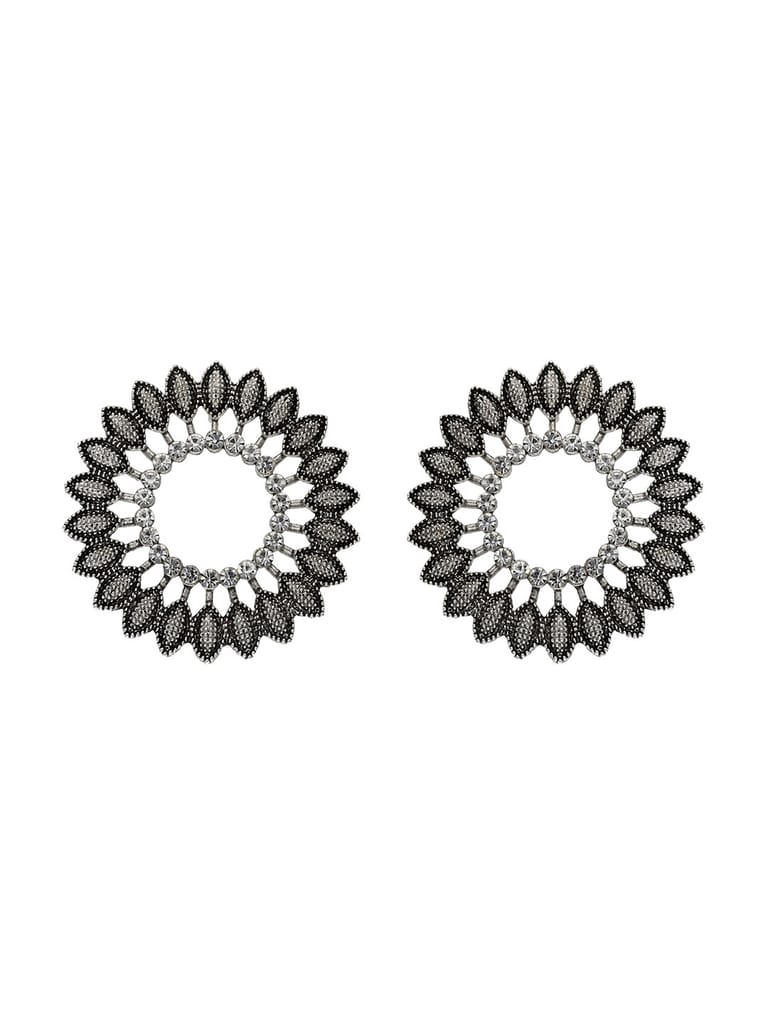Tops / Studs in Oxidised Silver finish - TAH09