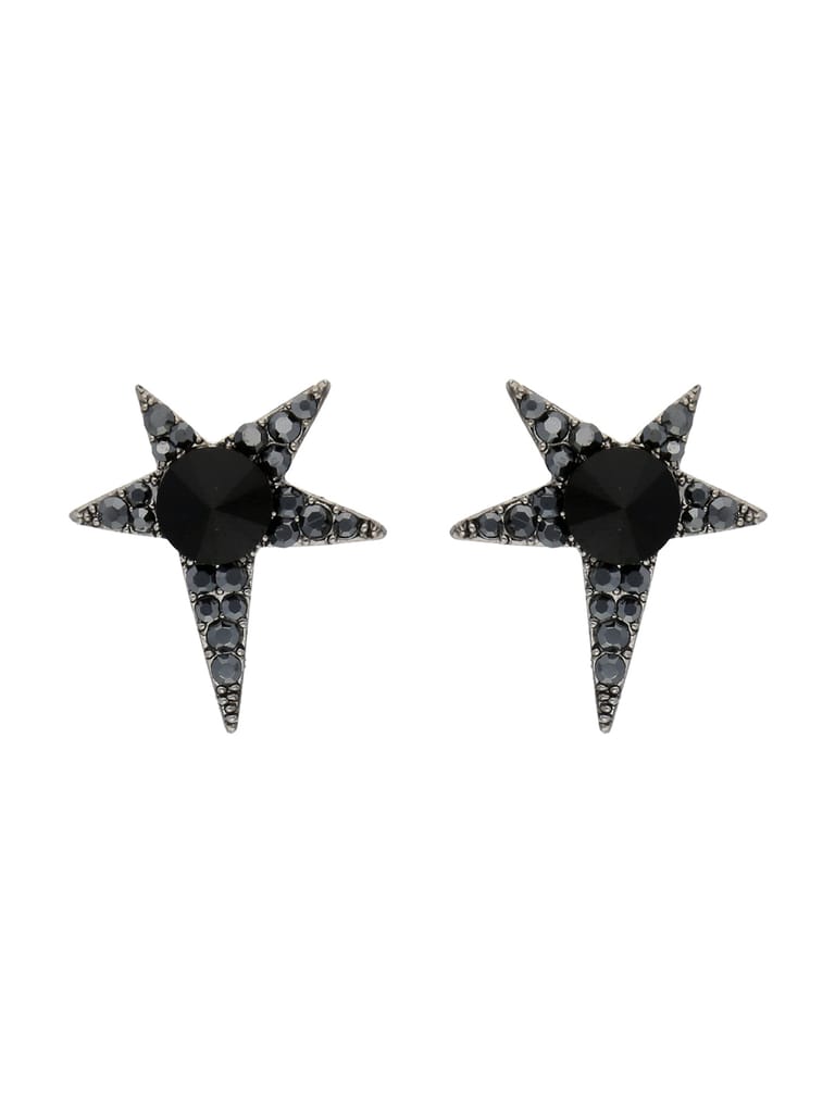 Tops / Studs in Oxidised Silver finish - TIRG95