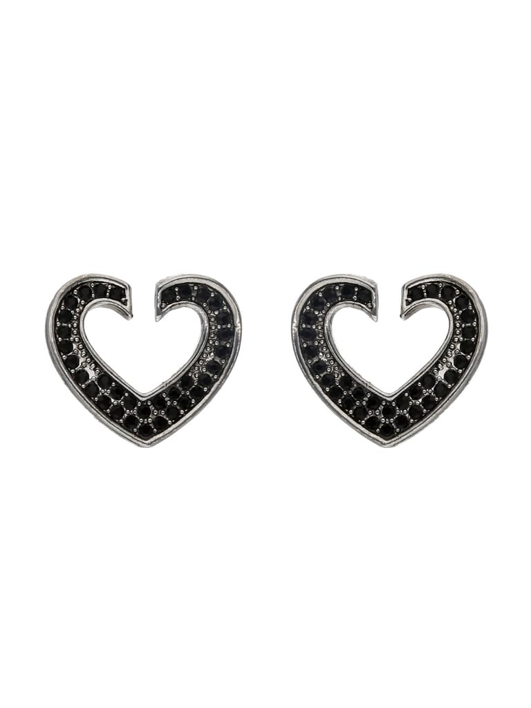 Tops / Studs in Oxidised Silver finish - TIRG99