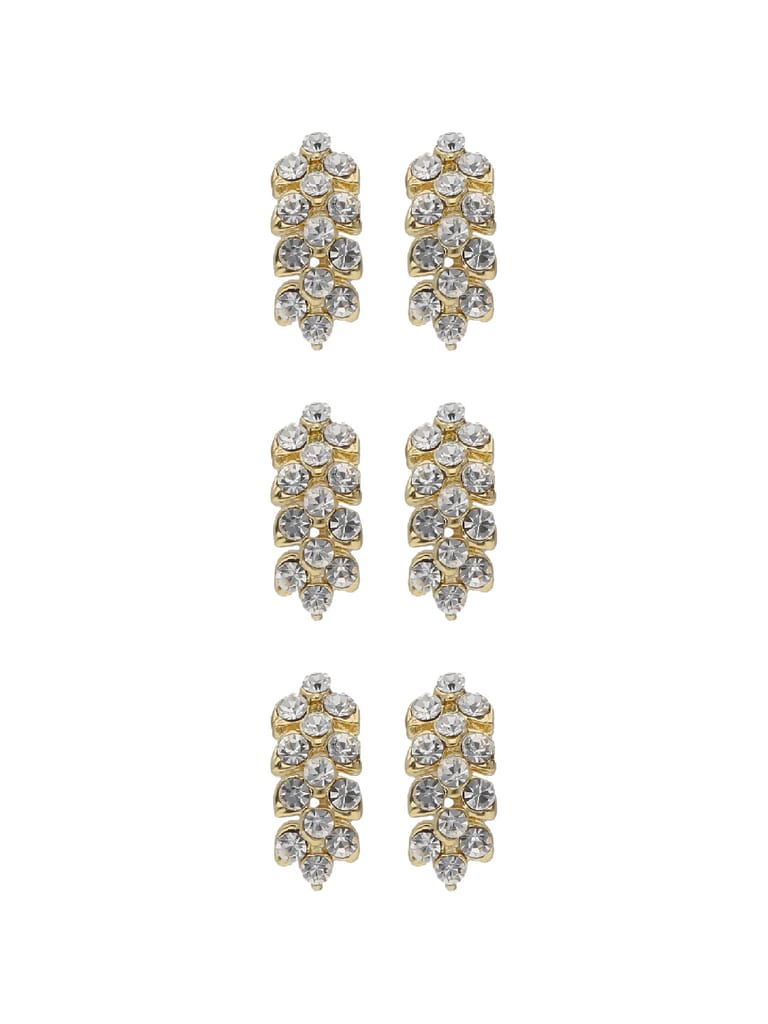 Western Bali type Earrings in Gold finish - ACE947GO