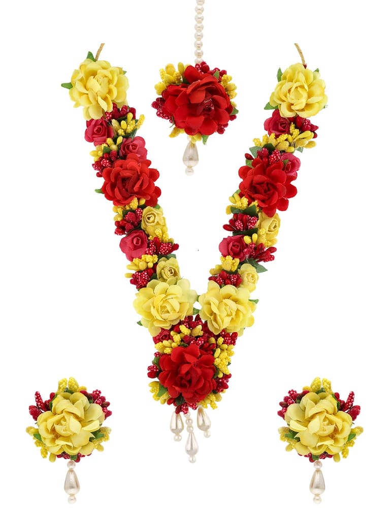 Floral Necklace Set in Assorted color - NANN3