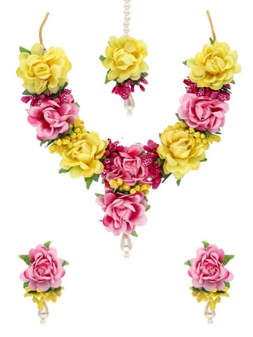 Floral Necklace Set in Assorted color - NAN38