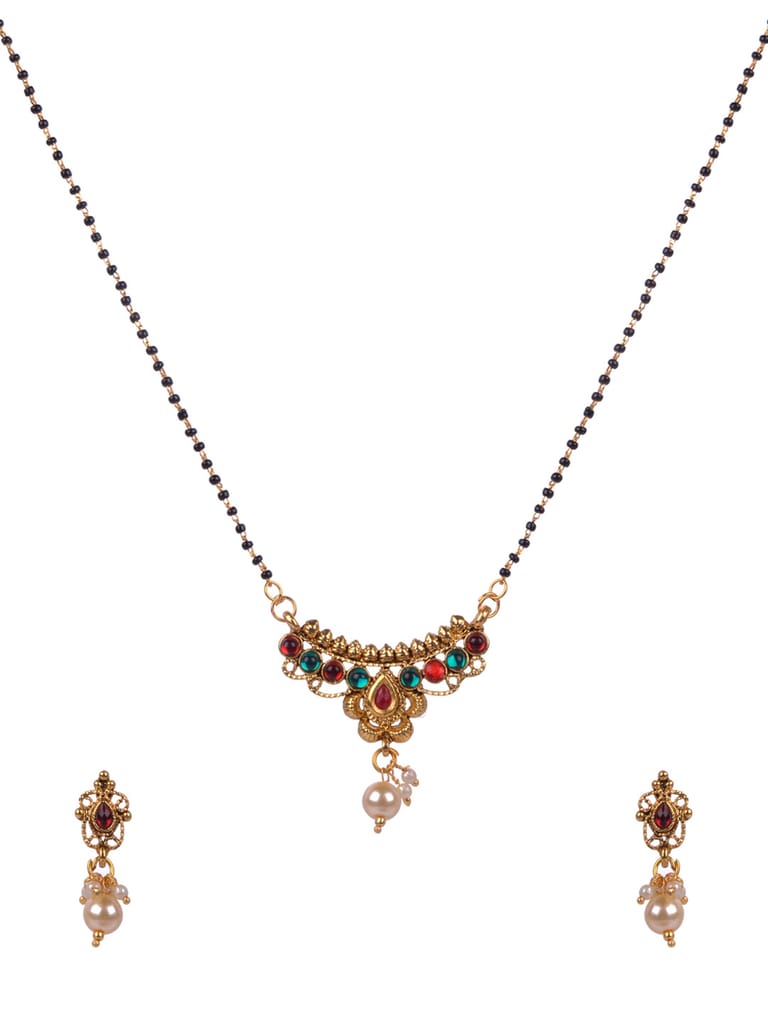 Traditional Single Line Mangalsutra in Gold finish