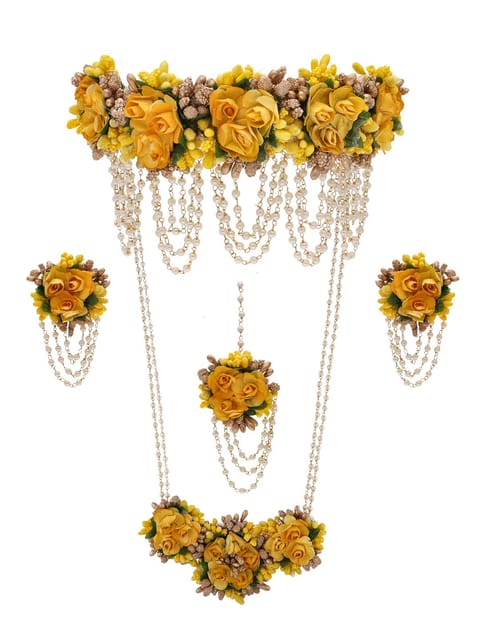Floral Bridal Set in Gold finish - NAN233