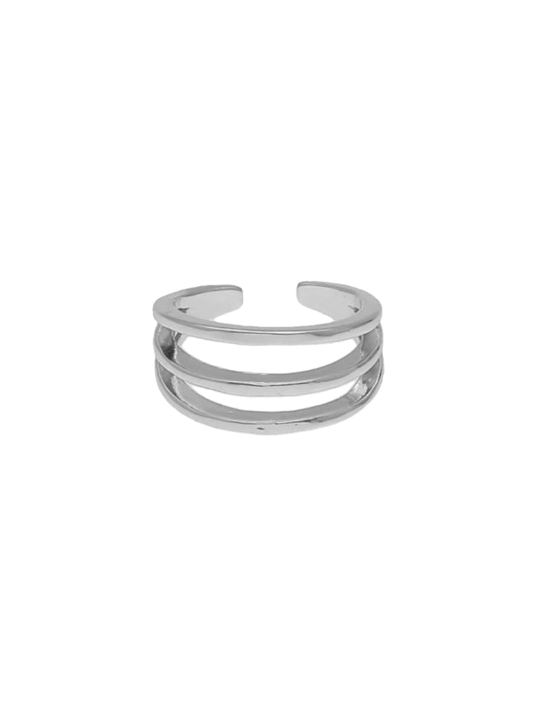 Traditional Toe Ring in Rhodium finish - CNB19041