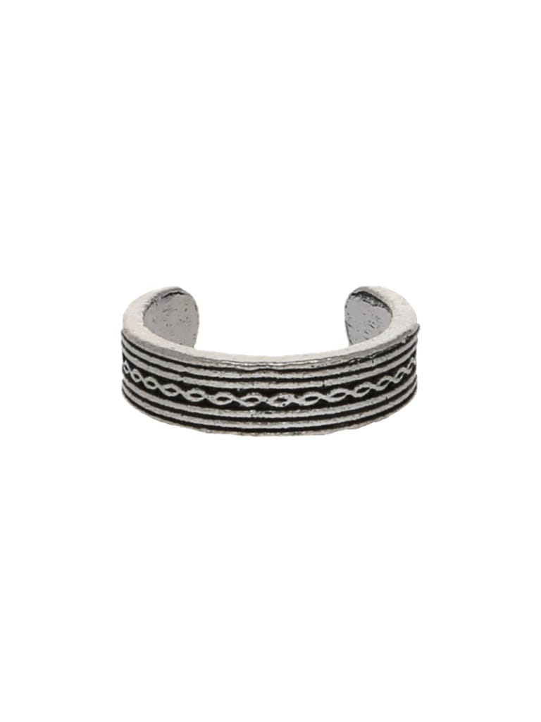Traditional Toe Ring in Oxidised Silver finish - CNB19044