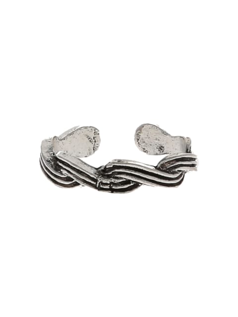 Traditional Toe Ring in Oxidised Silver finish - CNB19048