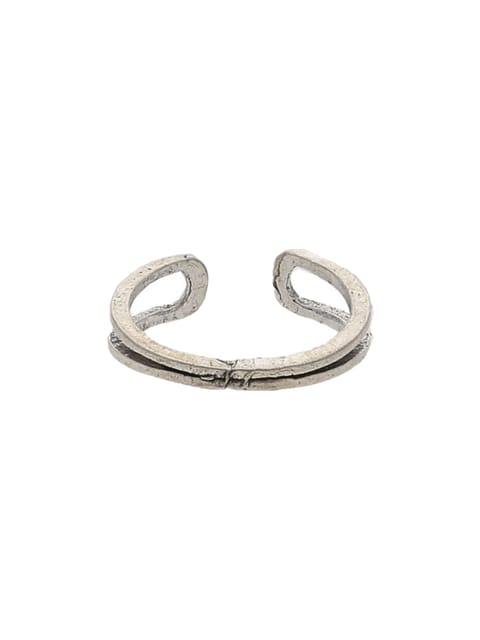 Traditional Toe Ring in Oxidised Silver finish - CNB19060