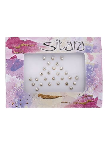 Traditional Bindis in White color - DAR00101
