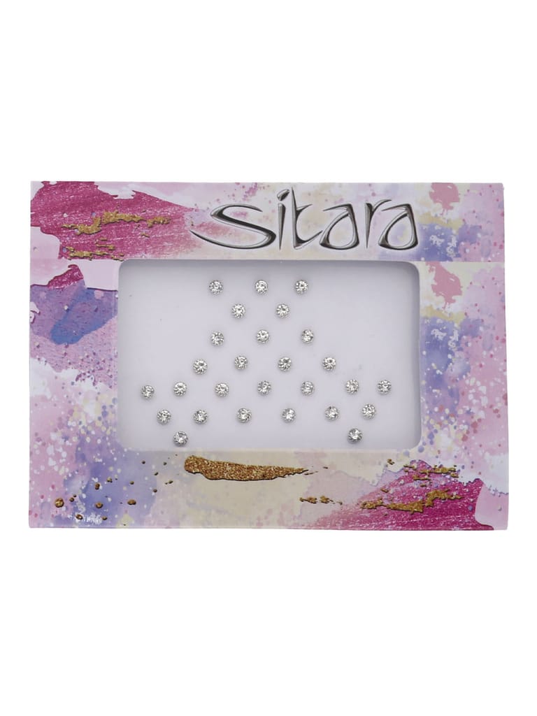 Traditional Bindis in White color - DAR00102