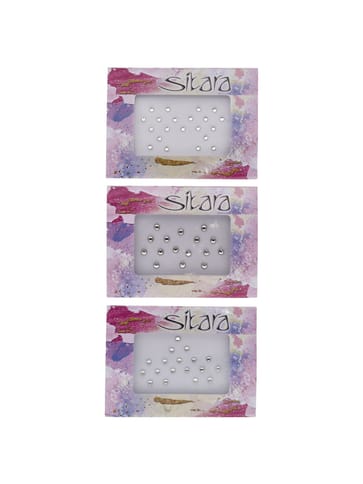 Traditional Bindis in White color - SUR00010