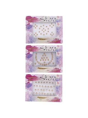Traditional Bindis in White color - SUR00012