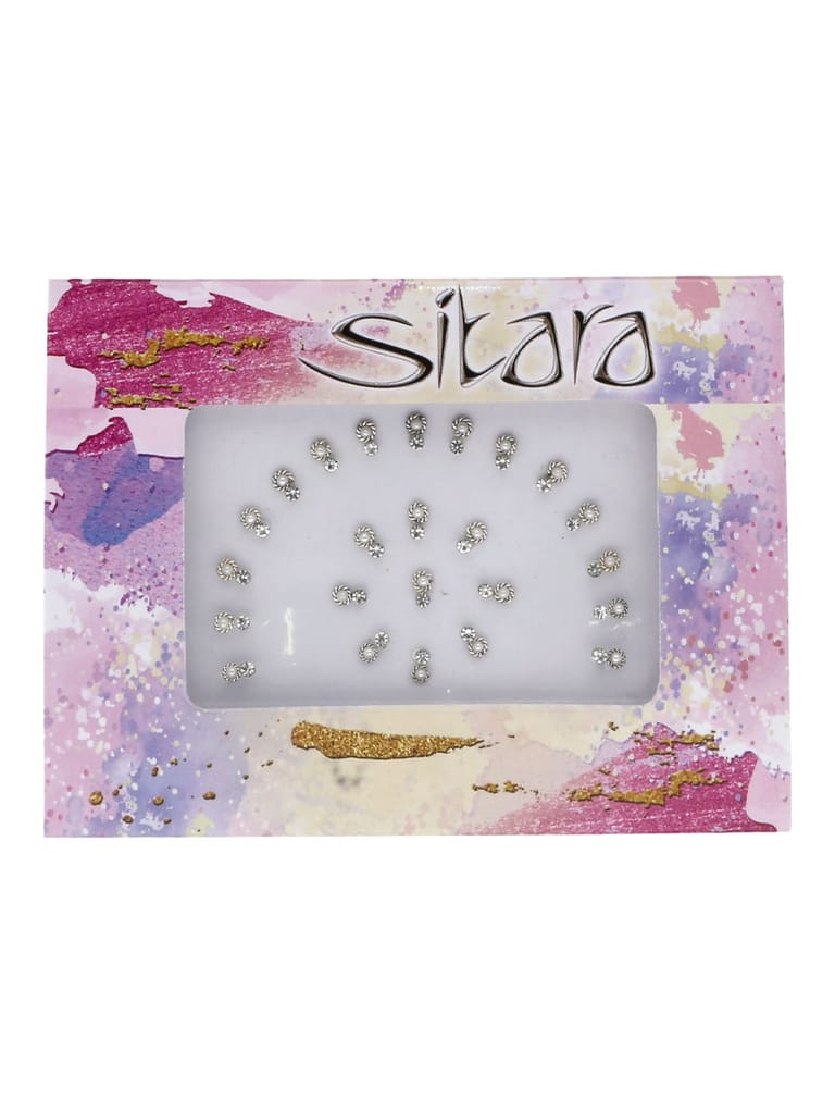 Traditional Bindis in White color - SUR00015