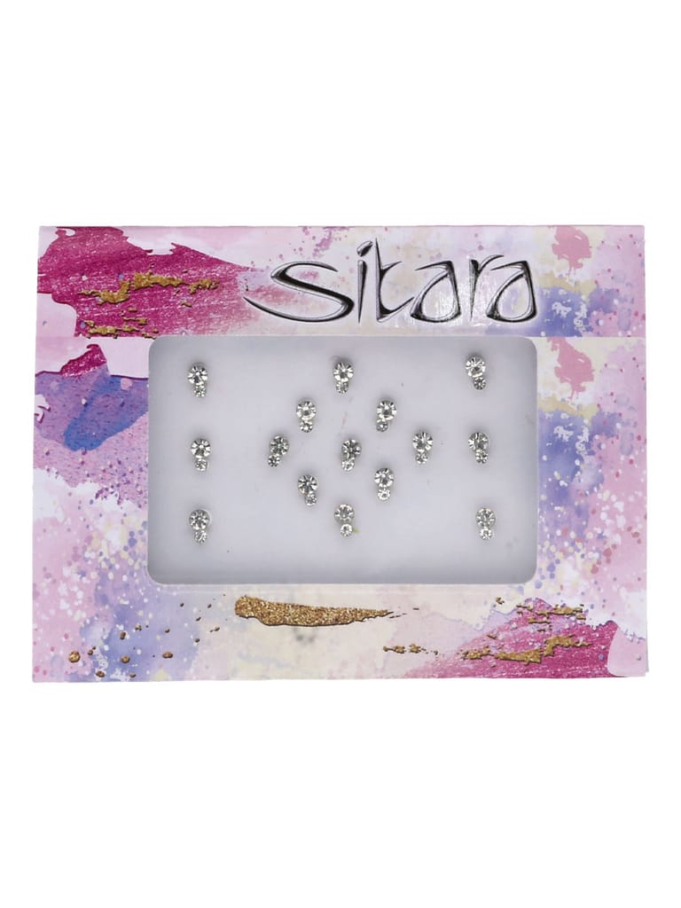 Traditional Bindis in White color - SUR00016