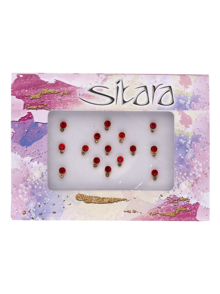 Traditional Bindis in Red color - SUR00021