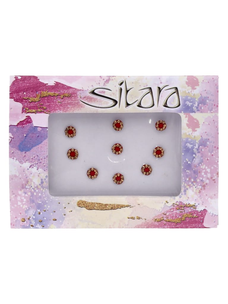 Traditional Bindis in Red color - SUR00028
