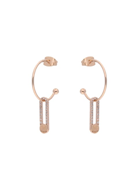 Western Earrings in Rose Gold finish - CNB19385